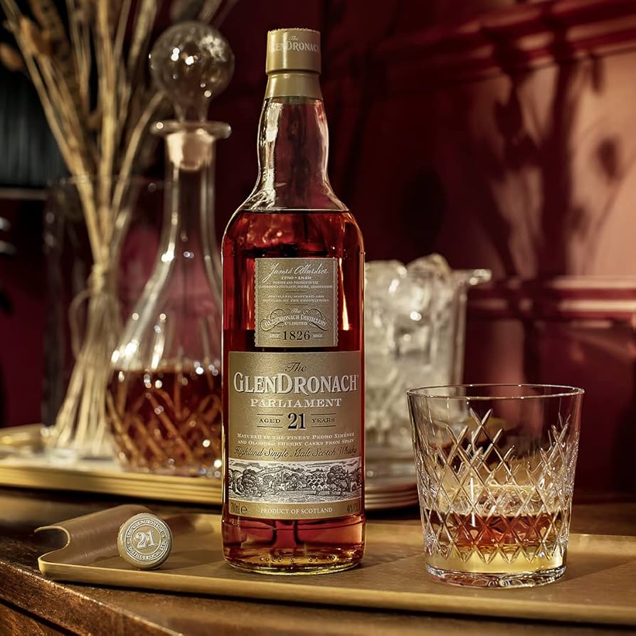 The GlenDronach 21 Years Parliament 2023 Release 700ml | Rich Sherry-Matured Highland Single Malt Scotch Whisky