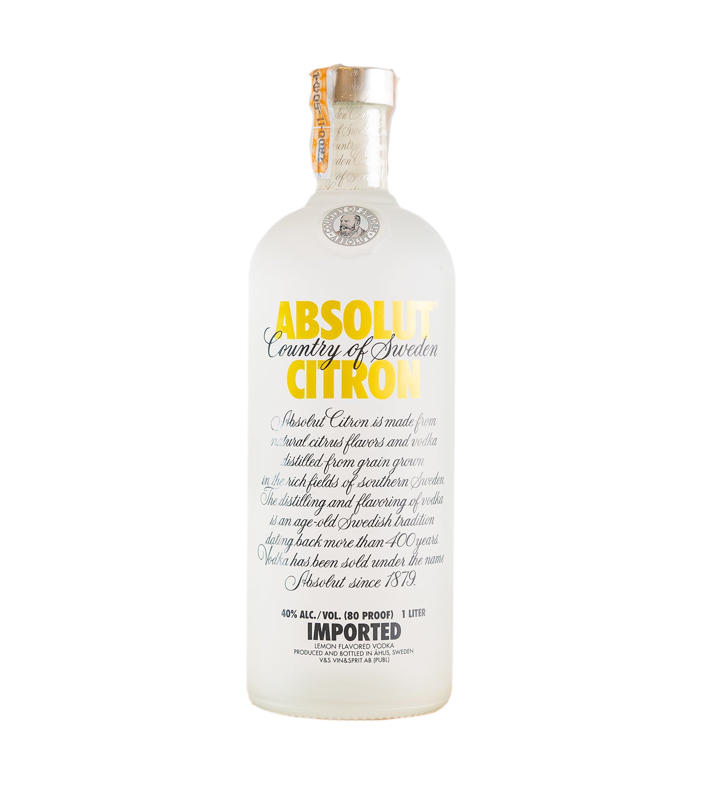 Absolut Citron Vodka (40% ABV)