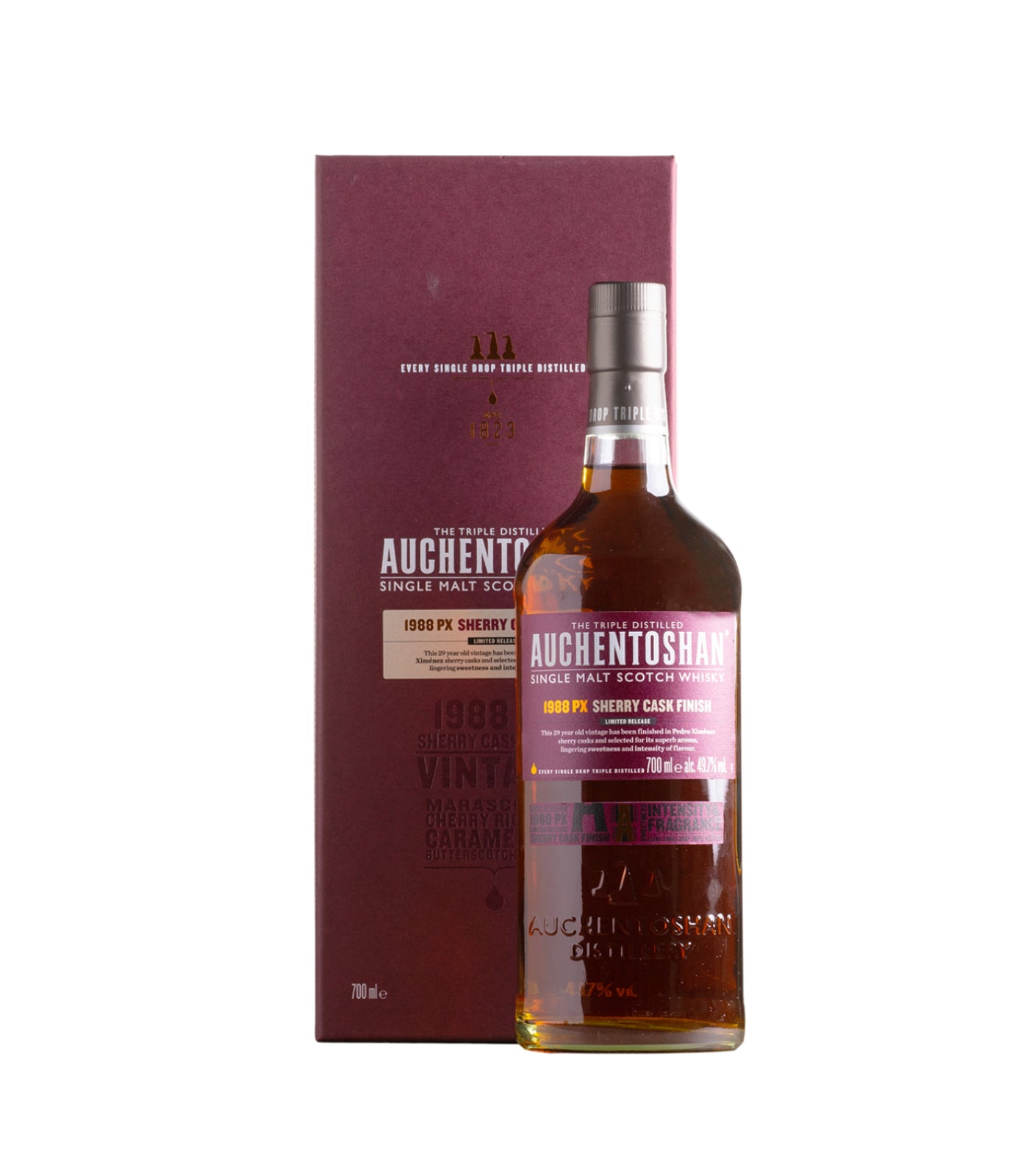 Auchentoshan 1988 – 29 Years PX Sherry Cask Finish Single Malt Scotch Whisky (70cl, 49.7%) | Limited Edition