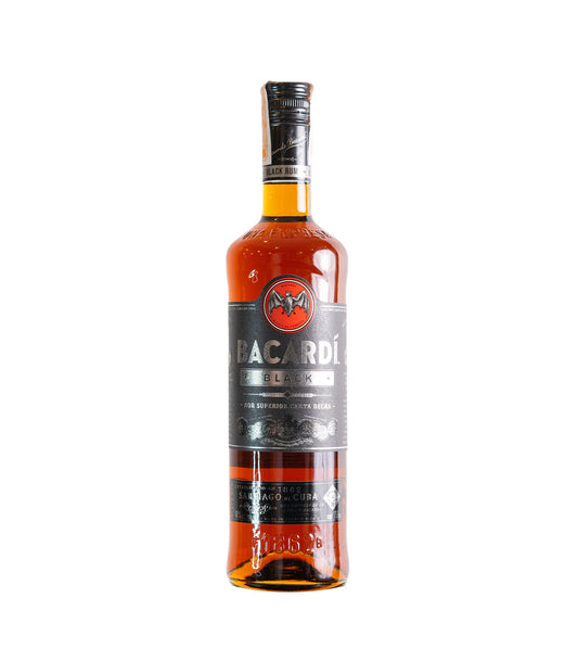 Bacardi Black Rum – 75cl | Premium Dark Rum (40% ABV)