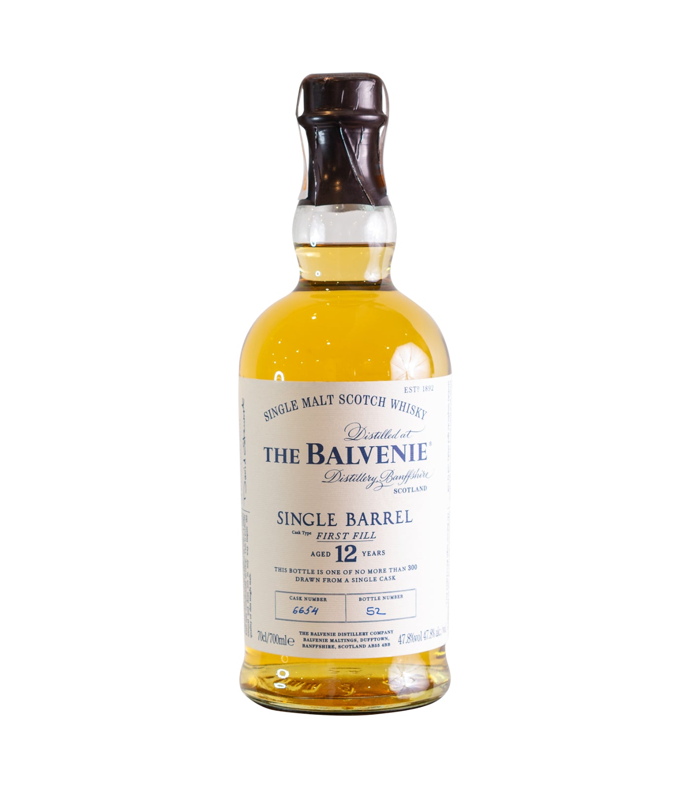 The Balvenie 12 Years Single Barrel 700ml.