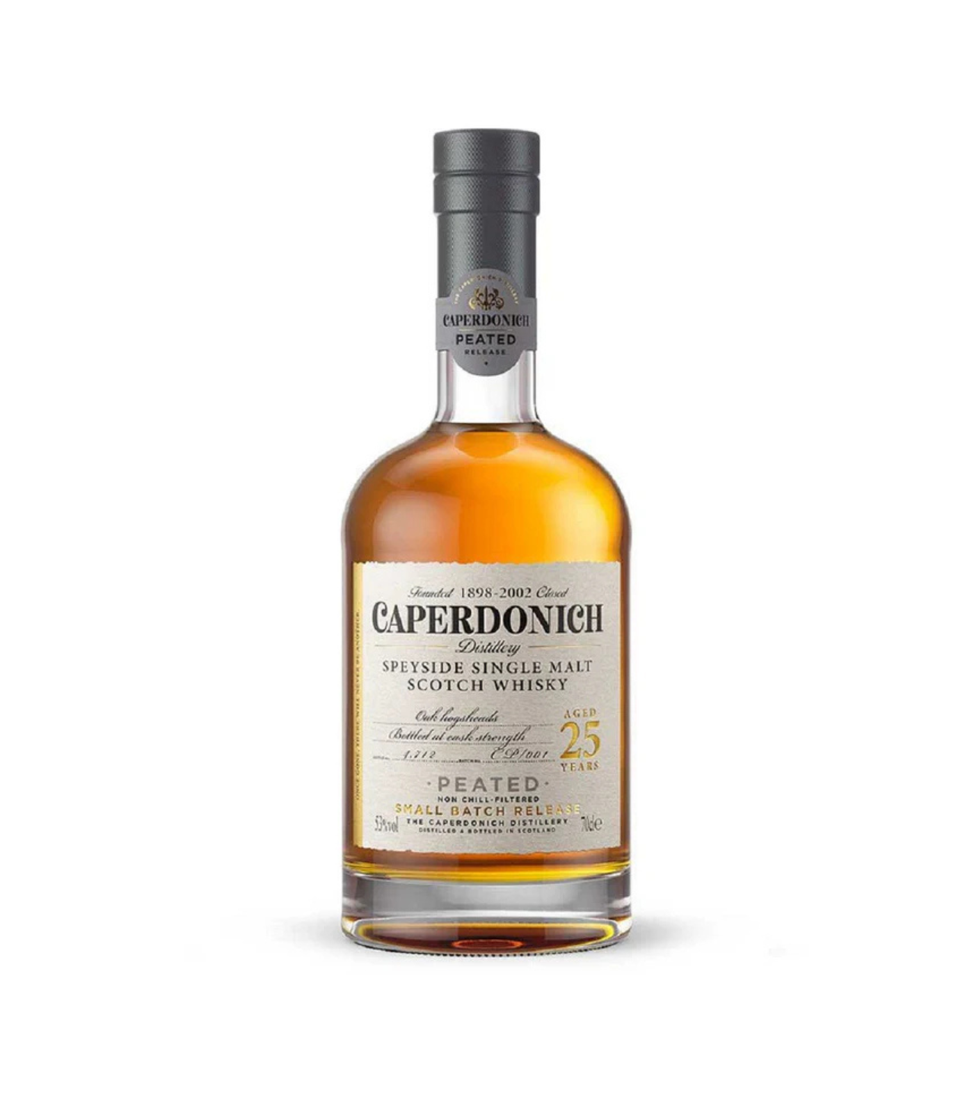 Caperdonich 25 Year Old Peated Speyside Single Malt Scotch Whisky 70cl (58.1%)