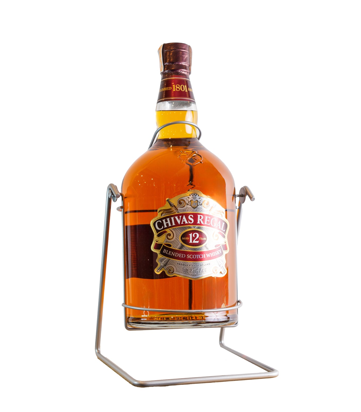 Chivas Regal 12 Year Old Blended Scotch Whisky 4.5L with Cradle