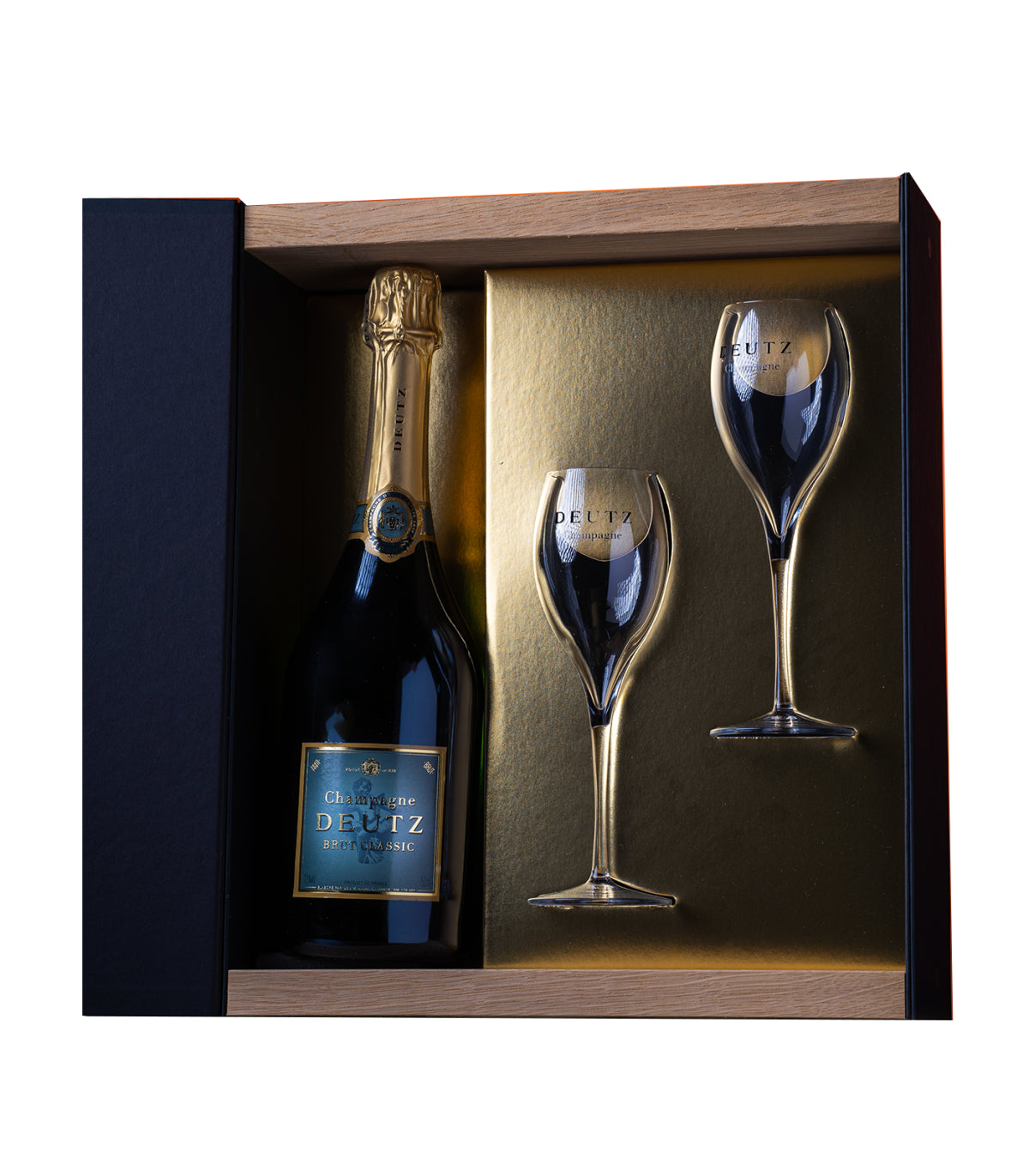 Deutz Brut Classic NV 750ml Gift Box with 2 glass
