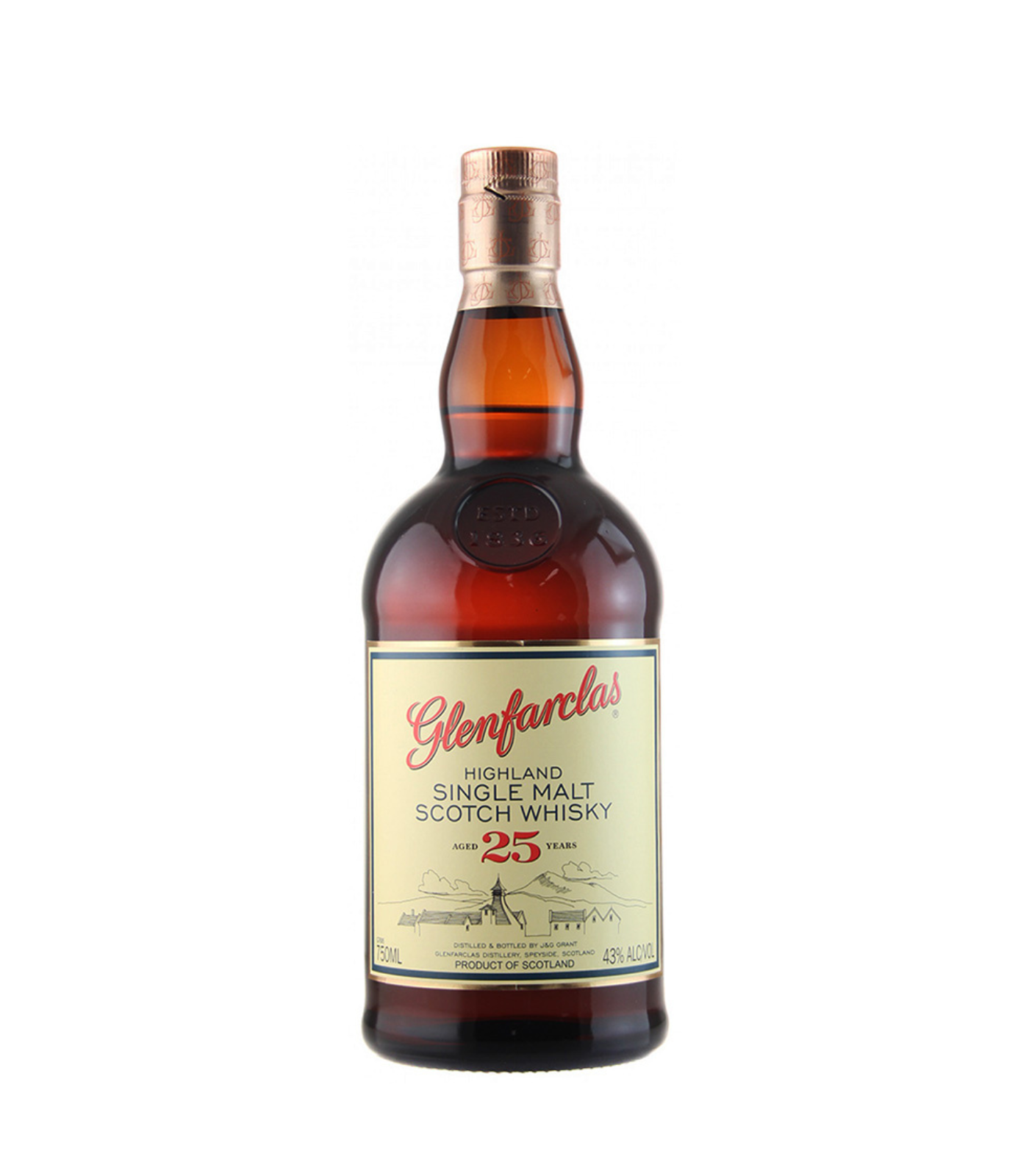 Glenfarclas 25 Year Old Single Malt Scotch Whisky (70cl; 43%)