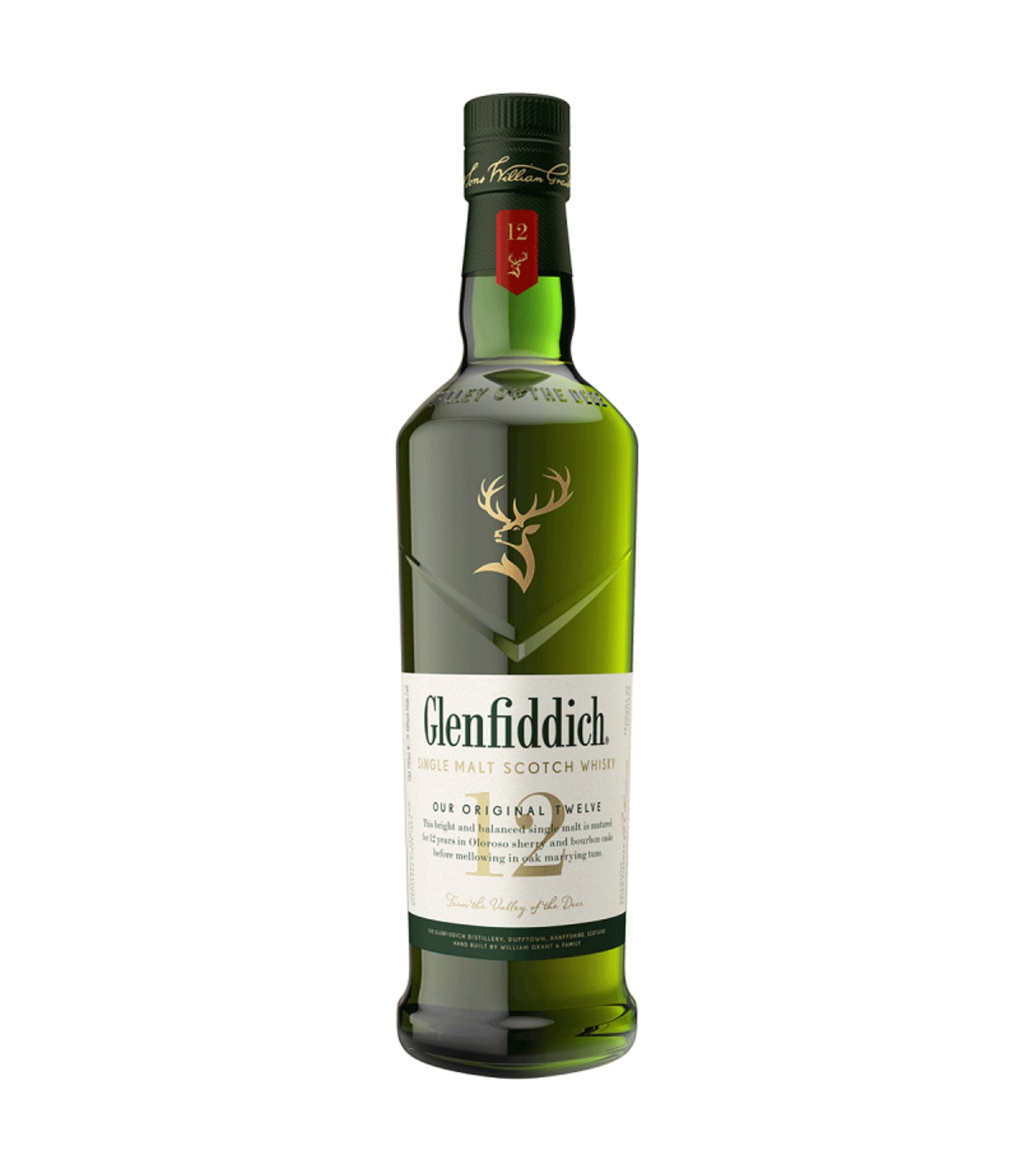 Glenfiddich 12 Year Old Single Malt Scotch Whisky 700ml – Premium Speyside Scotch