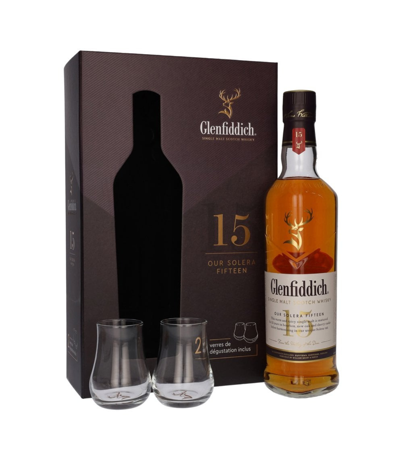 Glenfiddich 15 Year Solera Gift Set Glasses LiquorLib – Liquor