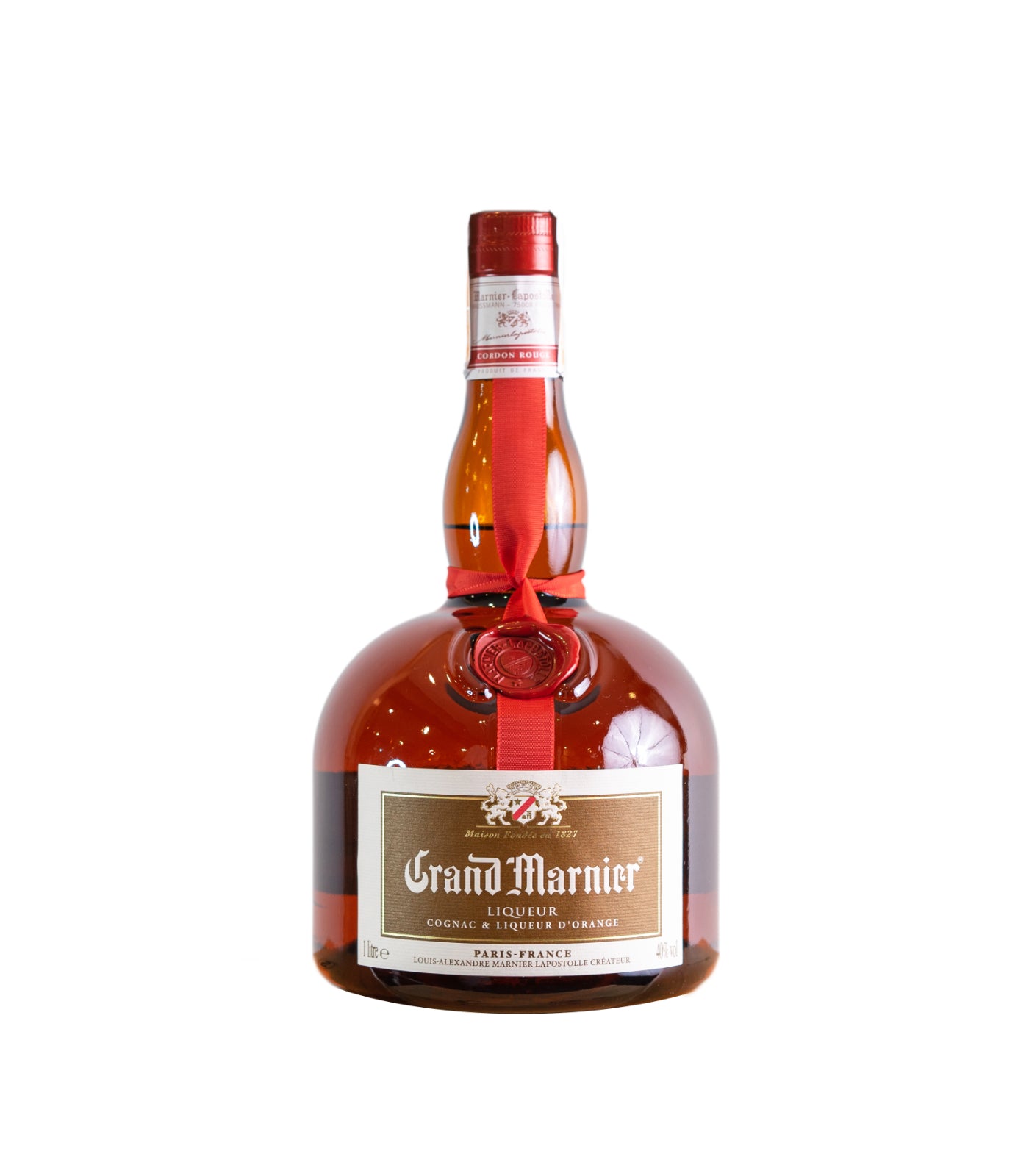 Grand Marnier Cordon Rouge Orange Liqueur 1 L – Premium French Cognac & Orange Liqueur