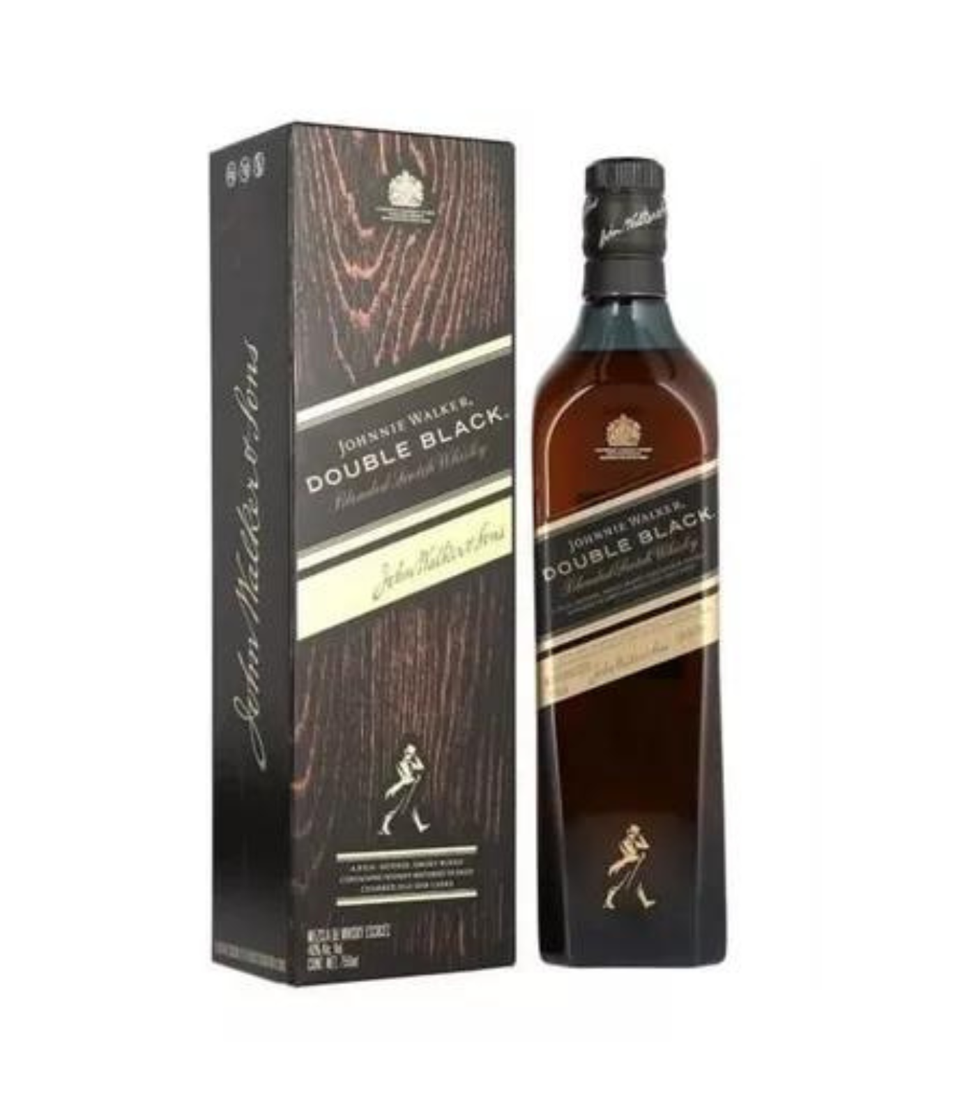Johnnie Walker Double Black Scotch Whisky 750ml – Intensely Smoky Blended Scotch