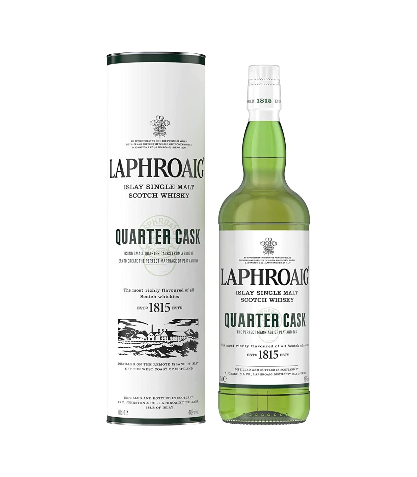 Laphroaig Quarter Cask Single Malt Scotch Whisky 70cl (48%) – Peated Islay Whisky