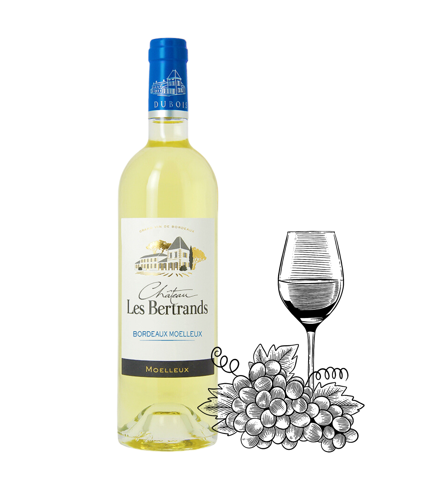 Chateau Les Bertrands - Bordeaux Moelleux 2020 | French Wine (75cl; 11.5%)