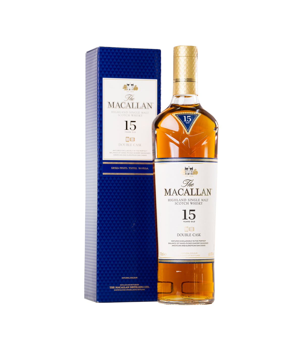 The Macallan 15 Year Old Double Cask Single Malt Whisky (70cl; 43%)