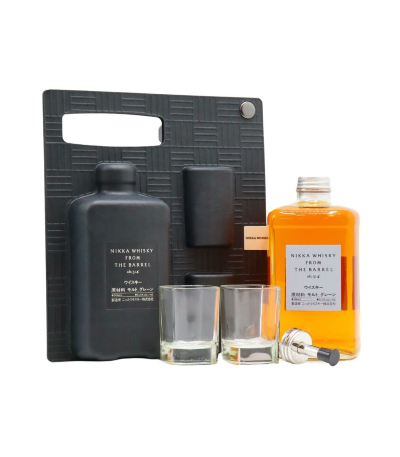 Nikka From The Barrel Japanese Whisky 500ml - Set with 2 glasses + dispenser