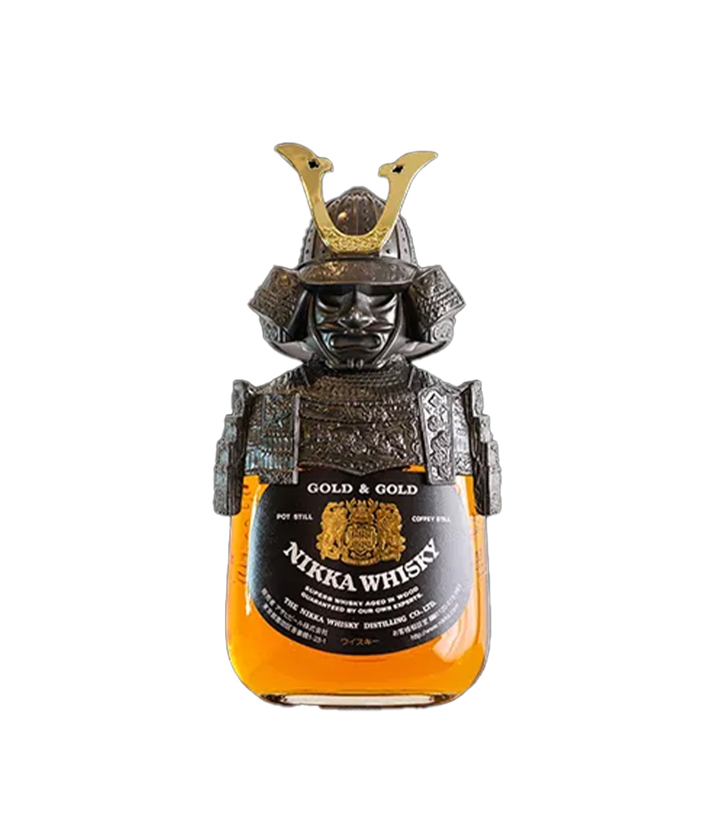 Nikka Gold & Gold Samurai Edition Whisky 750ml – Japanese Blended Whisky (Metal Armor)