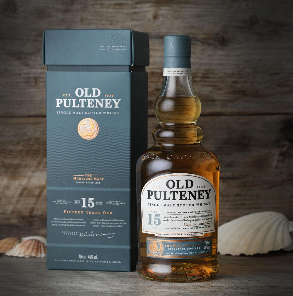 Old Pulteney 15 Year Old Single Malt Scotch Whisky 70cl (46%)