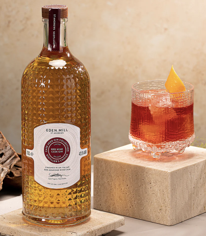 Eden Mill Red Wine Cask Gin (70cl; 42.5%)