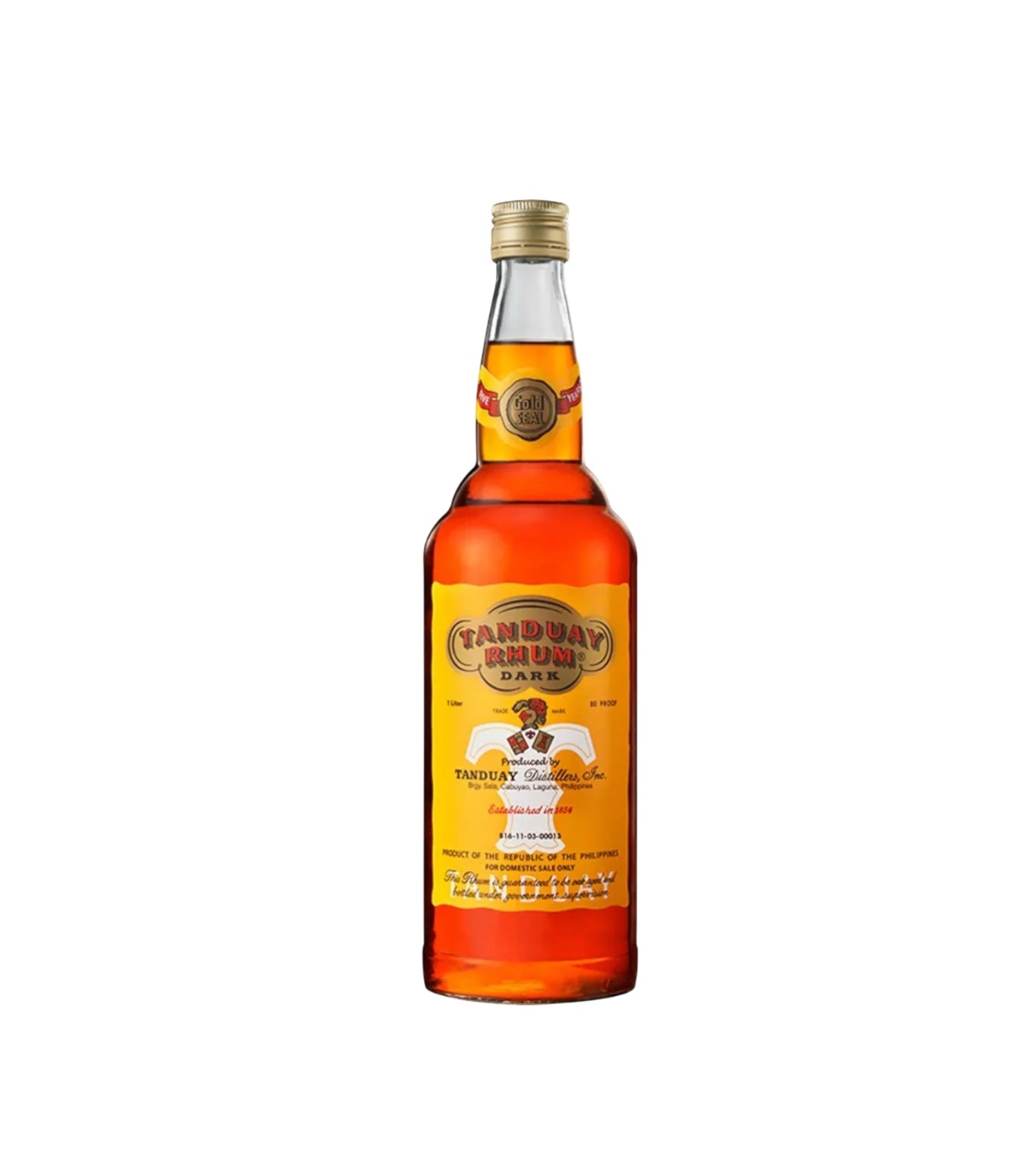 Tanduay Dark Rum 750ml – Smooth, Bold & Rich Caribbean-Style Rum