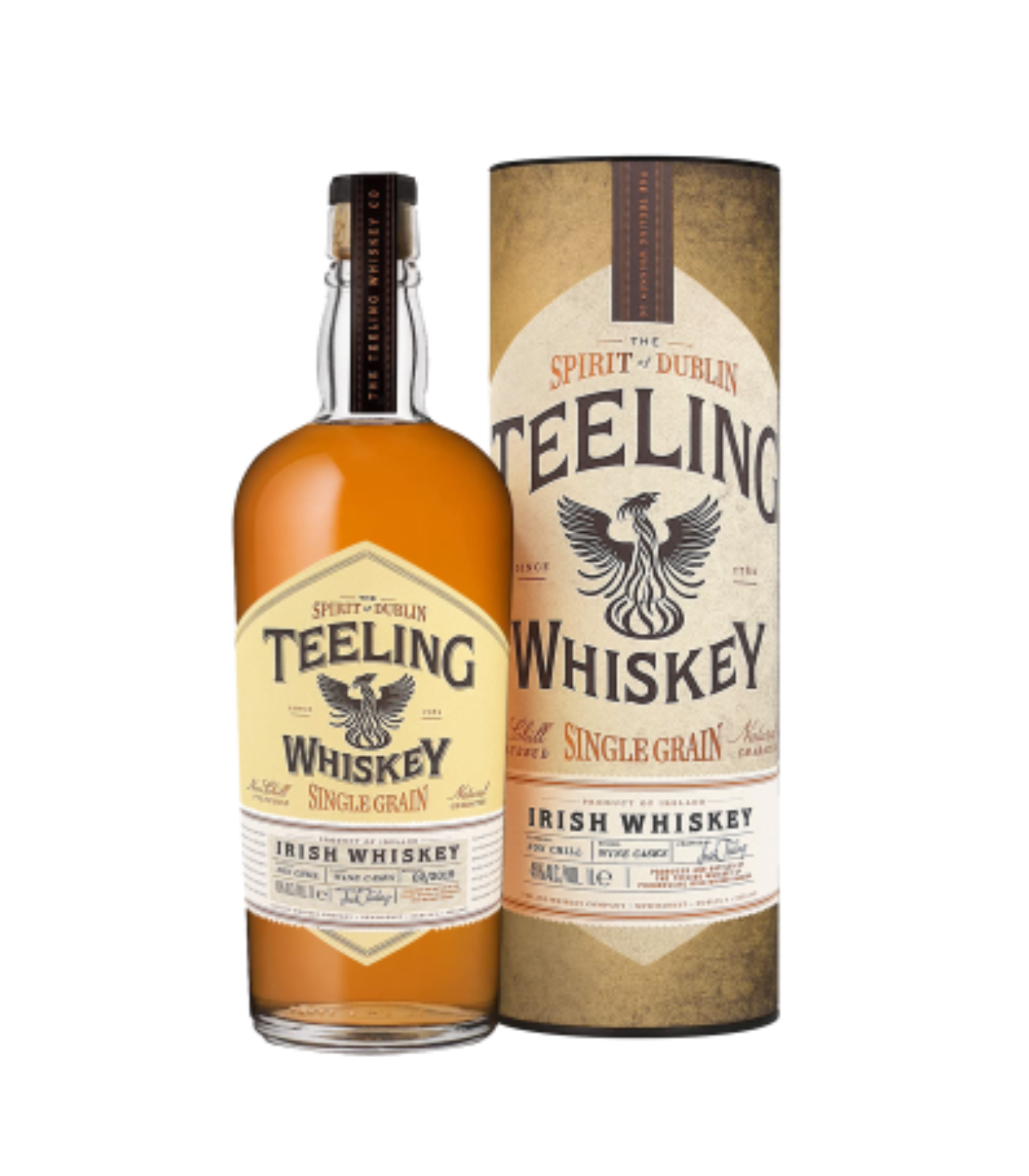 Teeling Single Grain Corn Single Malt Irish Whiskey 700ml.