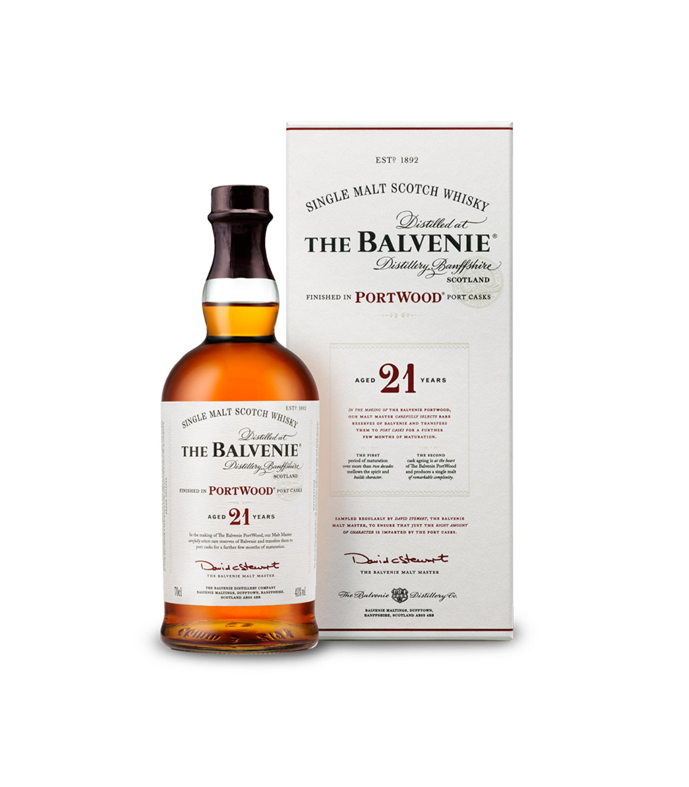 The Balvenie 21 Year Old PortWood Single Malt Scotch Whisky 700ml | Rich, Elegant & Complex Finish