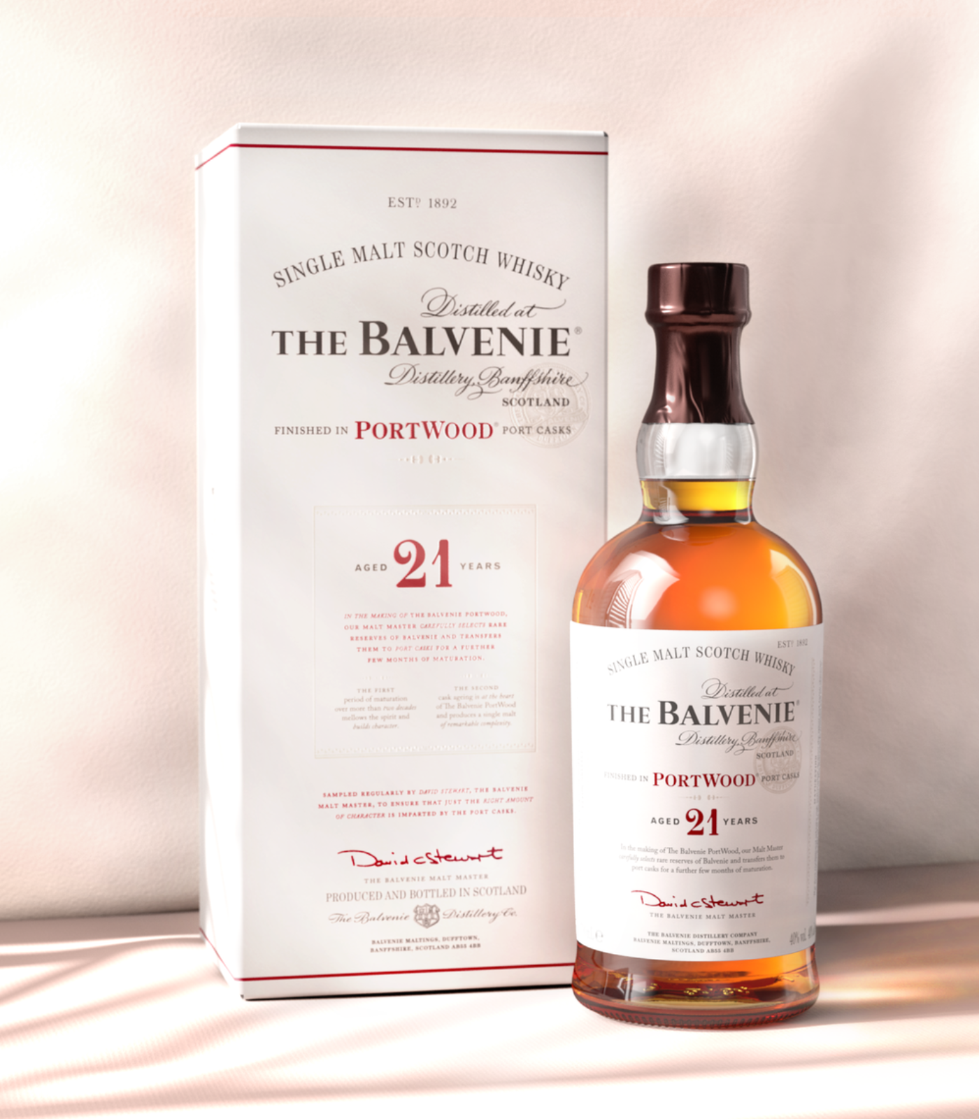 The Balvenie 21 Year Old PortWood Single Malt Scotch Whisky 700ml | Rich, Elegant & Complex Finish