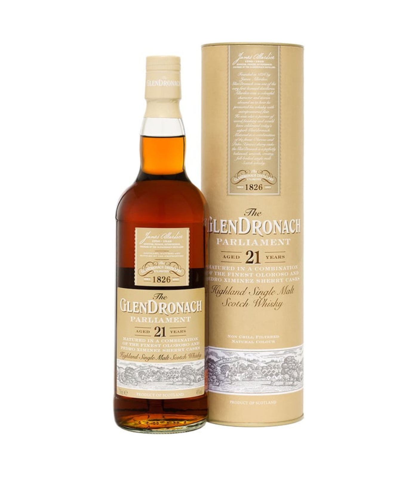 The GlenDronach 21 Years Parliament 2023 Release 700ml | Rich Sherry-Matured Highland Single Malt Scotch Whisky