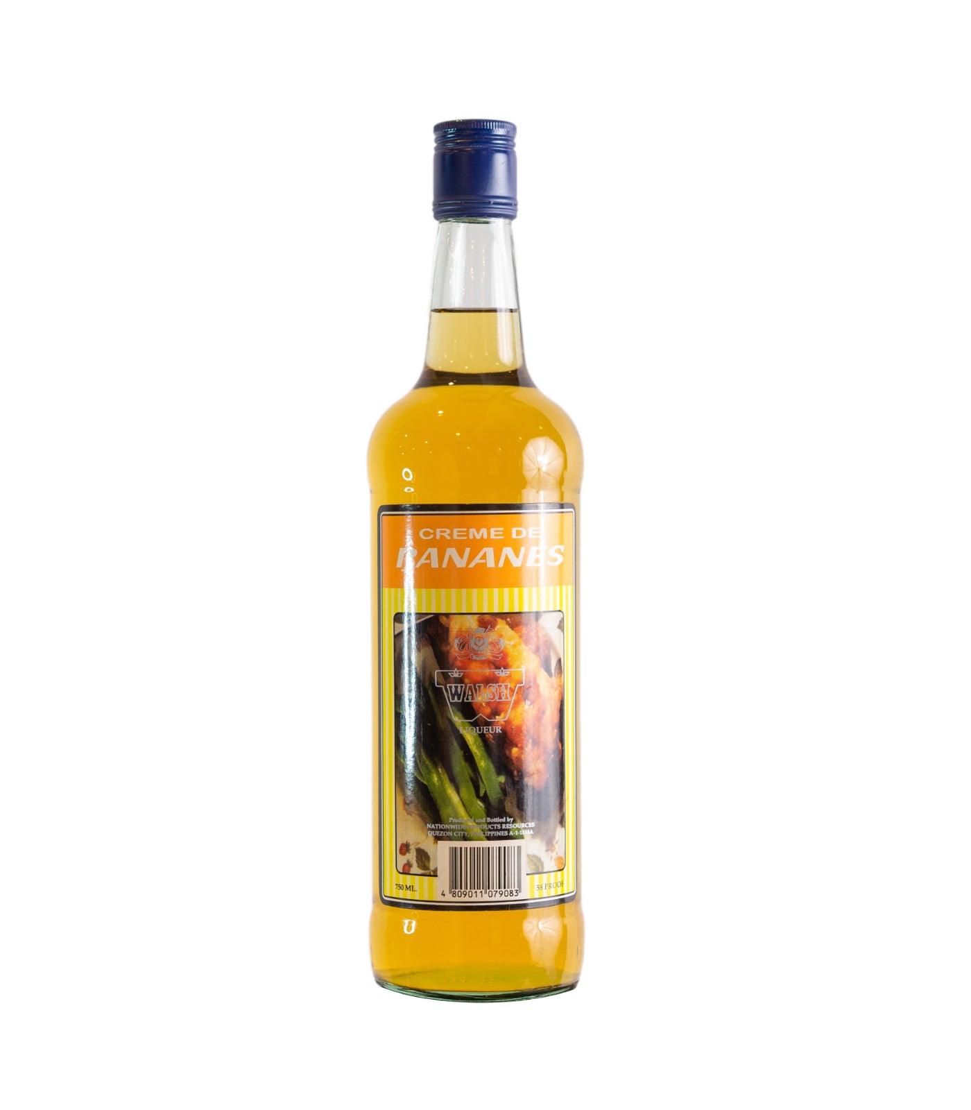 Walsh Creme De Bananes Liqueur 750ml.
