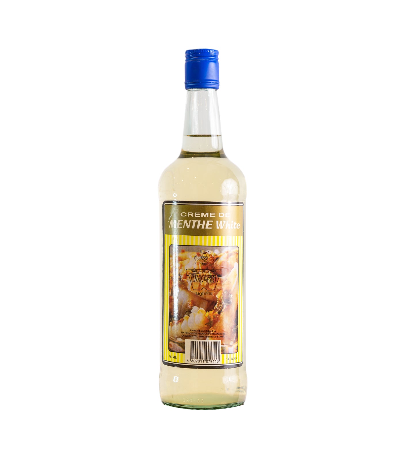Walsh Creme De Menthe White Liqueur 750ml.
