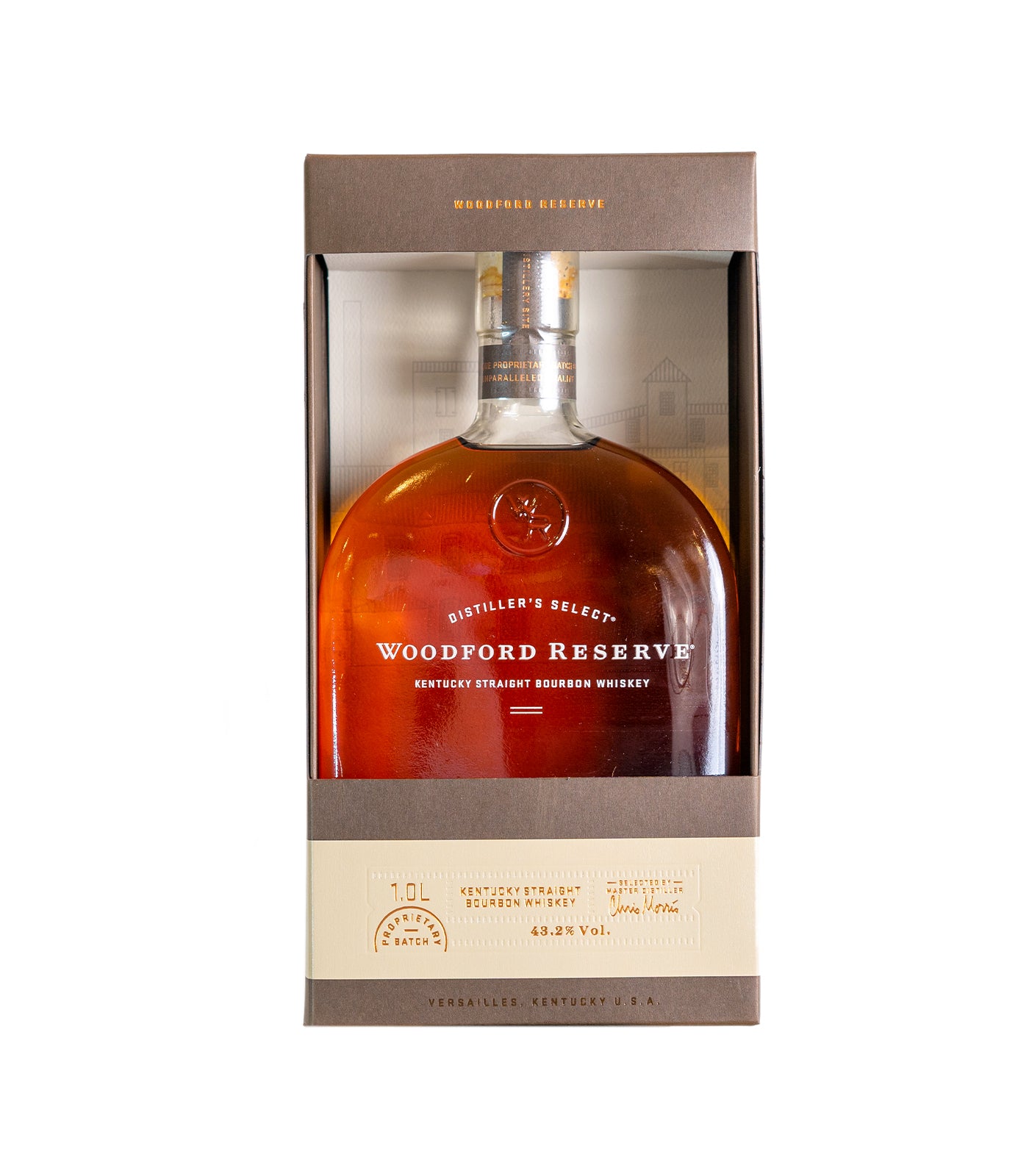Woodford Reserve Kentucky Straight Bourbon Whiskey 1L – Premium Small Batch Bourbon | No Box