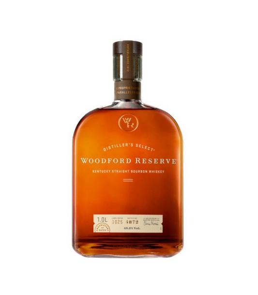 Woodford Reserve Kentucky Straight Bourbon Whiskey 1L – Premium Small Batch Bourbon | No Box