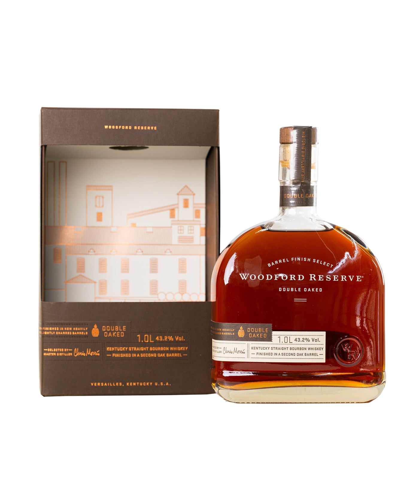 Woodford Reserve Double Oaked Boubon Whiskey (1L; 43.2%)