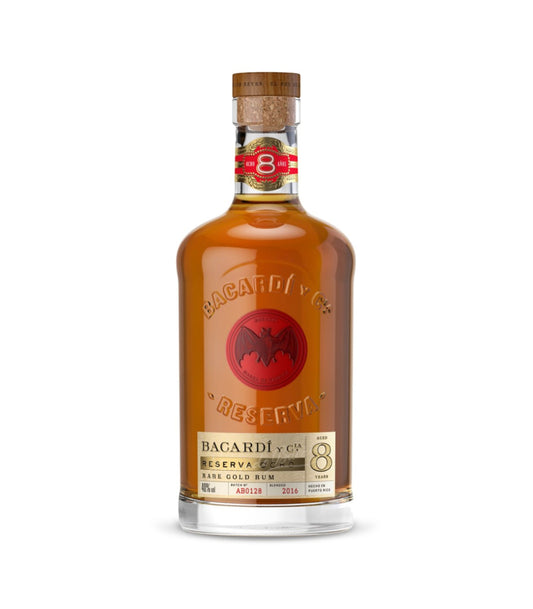 Bacardi Reserva Ocho 8 Year Old Rum – Premium Aged Rum (75cl, 40%)
