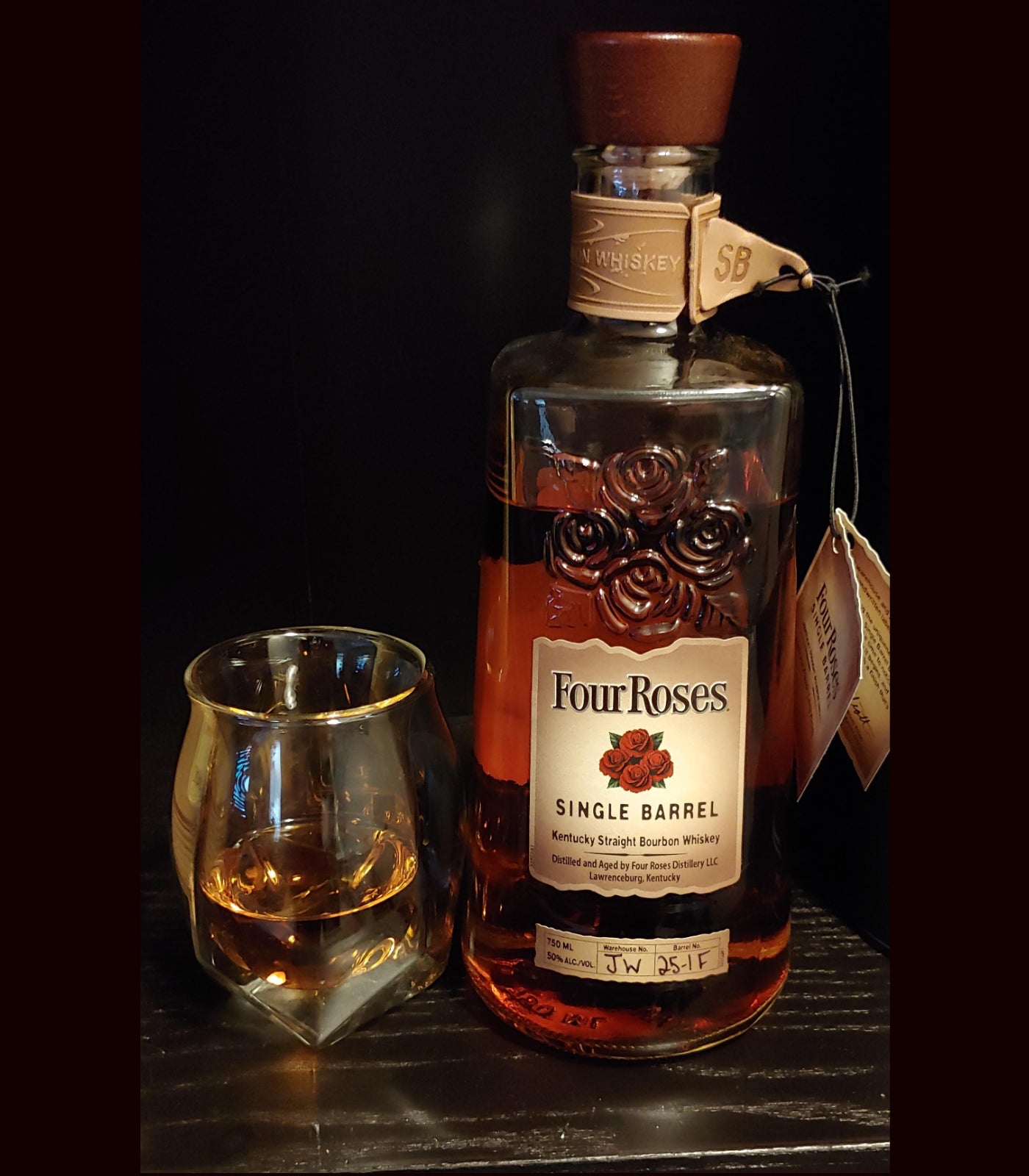 Four Roses Single Barrel 100 proof Bourbon Whiskey (70cl; 50%)