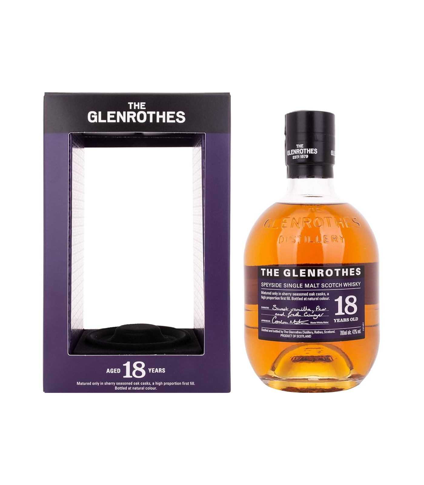 Glenrothes 18 Year Old Single Malt Scotch Whisky 700ml | Premium Speyside Whisky