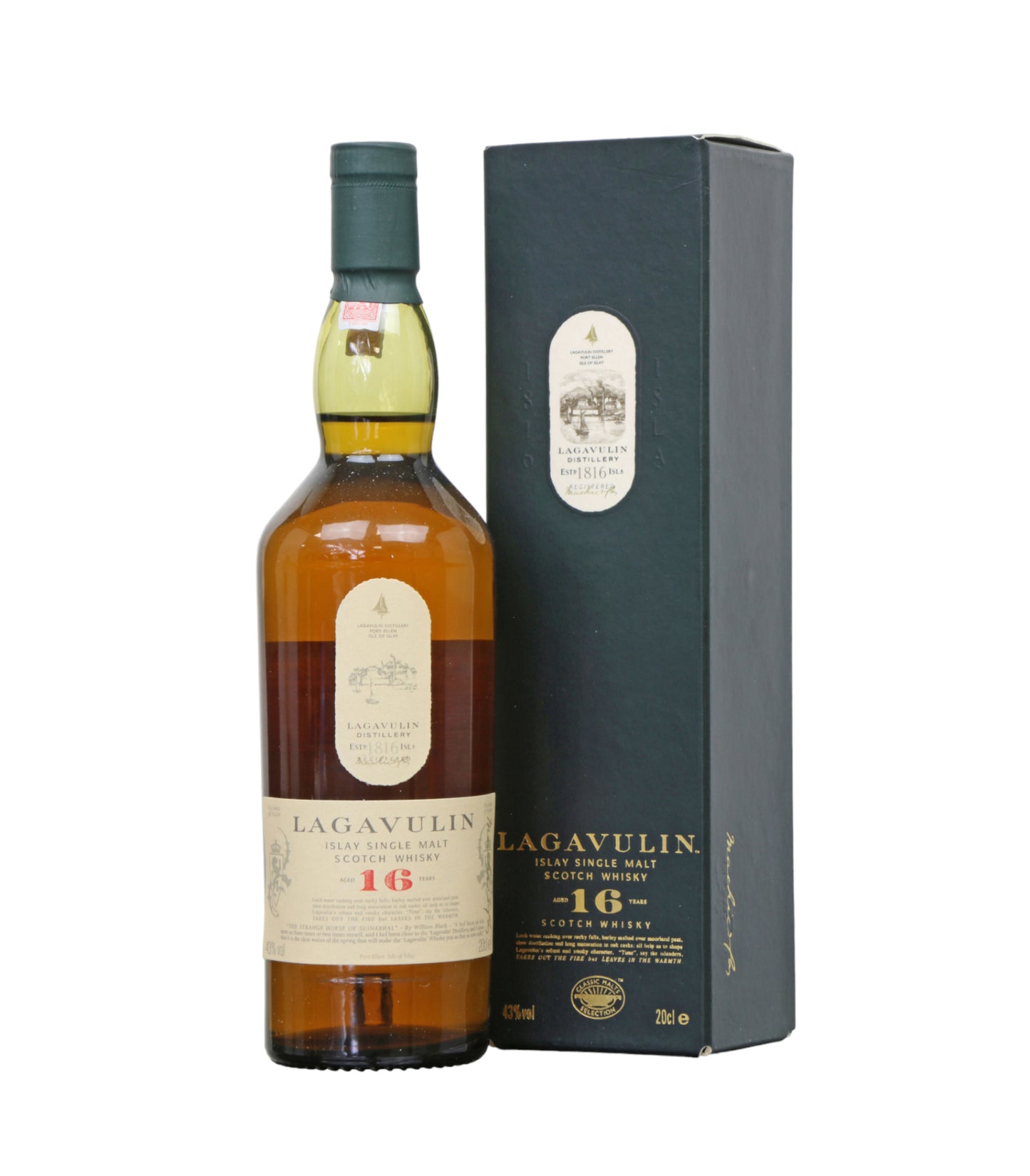 Lagavulin 16 Year Old Single Malt Scotch Whisky 70cl (43%) | Iconic Islay Whisky