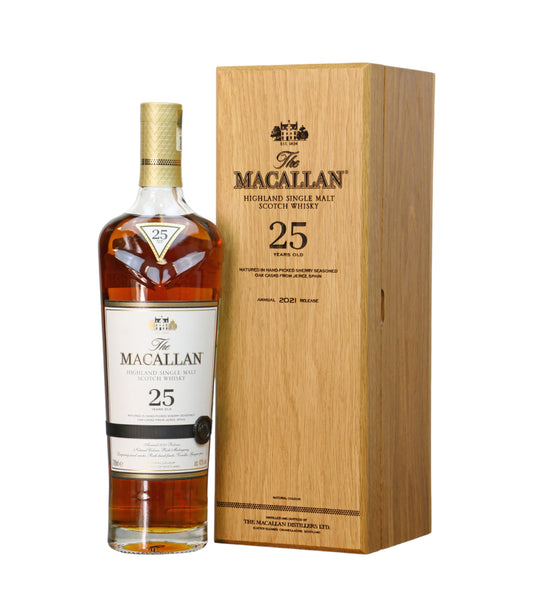 The Macallan 25 Year Old Sherry Oak 2021 Release Whisky (70cl; 43%)