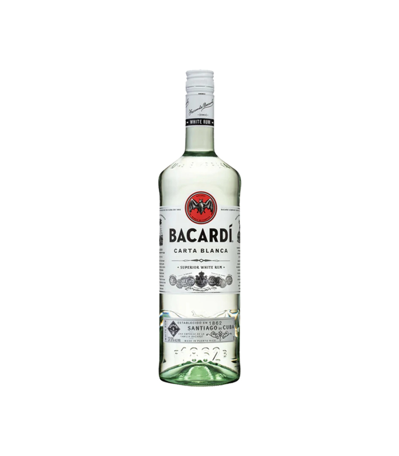 Bacardi Carta Blanca Rum – 75cl (40% ABV) | Classic Smooth White Rum