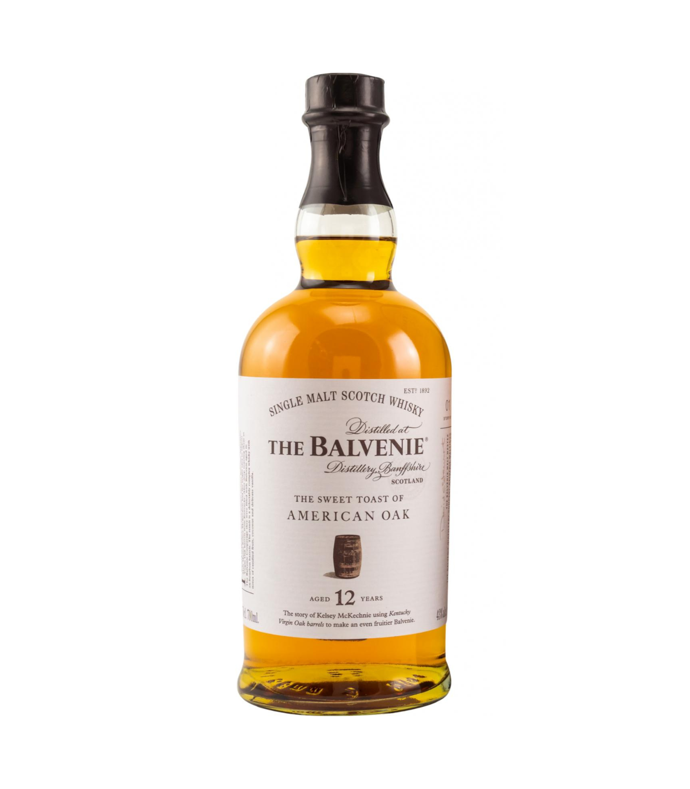 The Balvenie 12 Year Old (Sweet Toast of American Oak) Single Malt Whisky (70cl; 43%)
