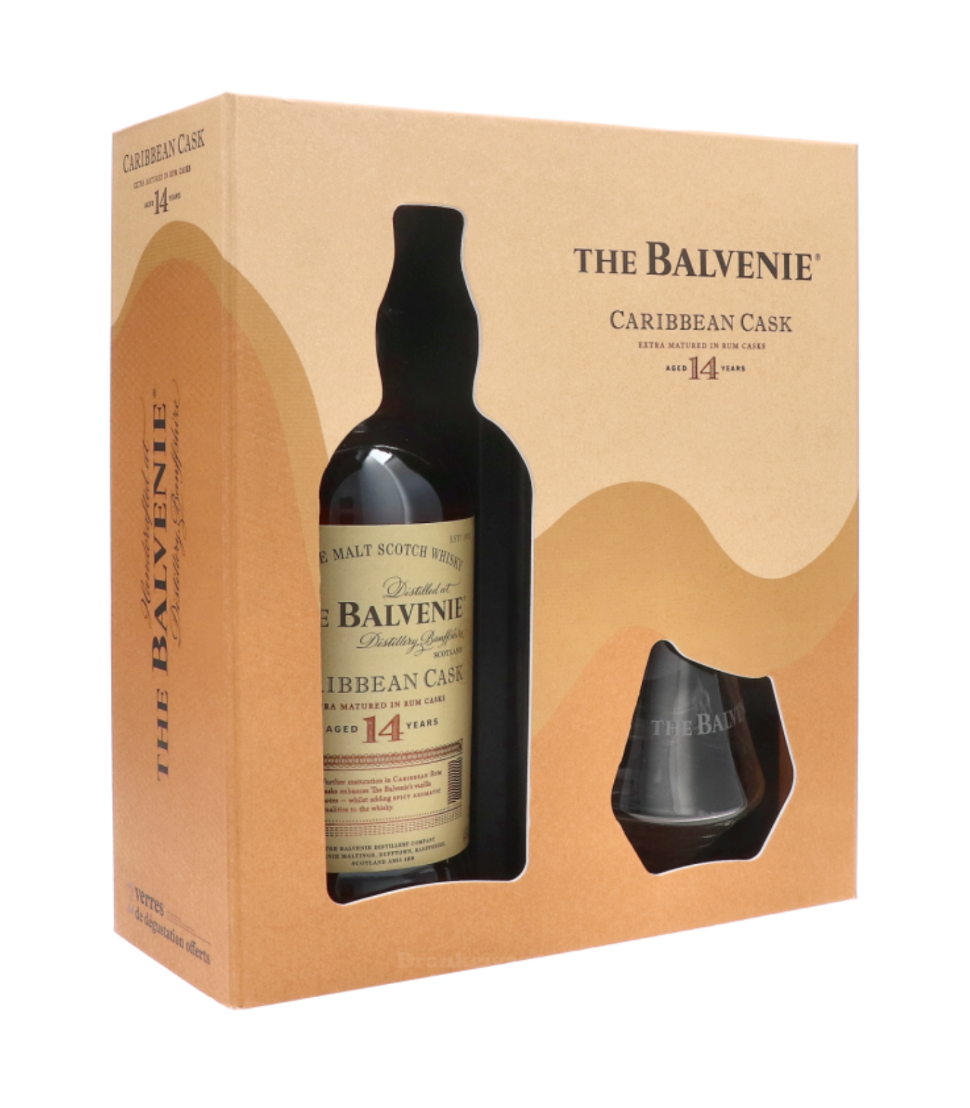 The Balvenie 14yrs Carribean Cask 700ml Gift Pack