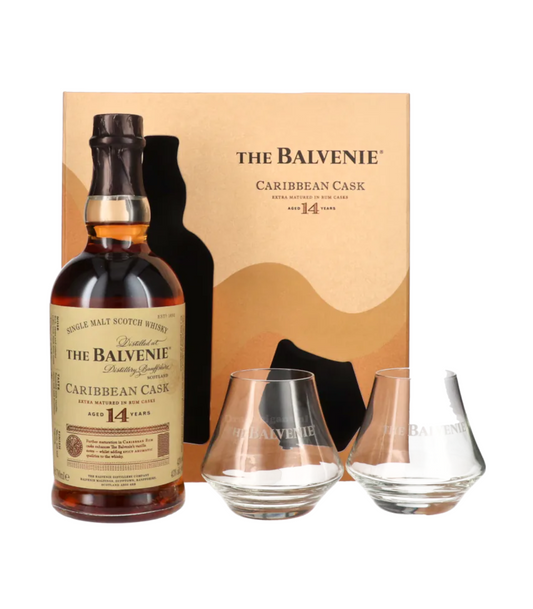 The Balvenie 14yrs Carribean Cask 700ml Gift Pack