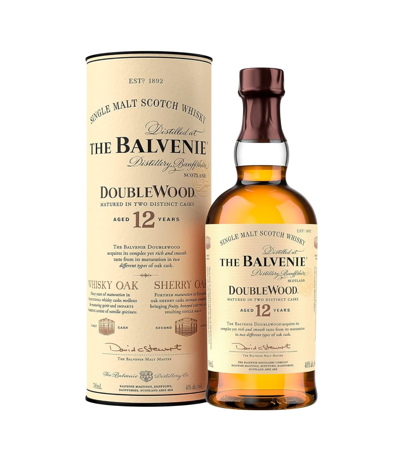 The Balvenie 12 Year Old (Double Wood ) Single Malt Whisky (70cl; 40%)