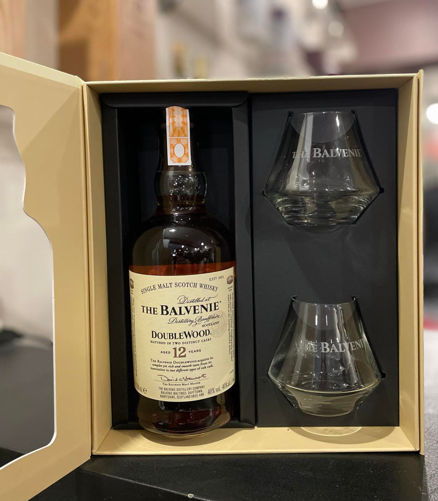 The Balvenie 12years Double Wood 700ml Gift Pack