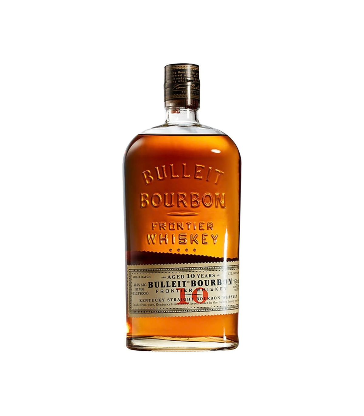 Bulleit Bourbon 10 Year Old 70cl premium Kentucky straight bourbon whiskey