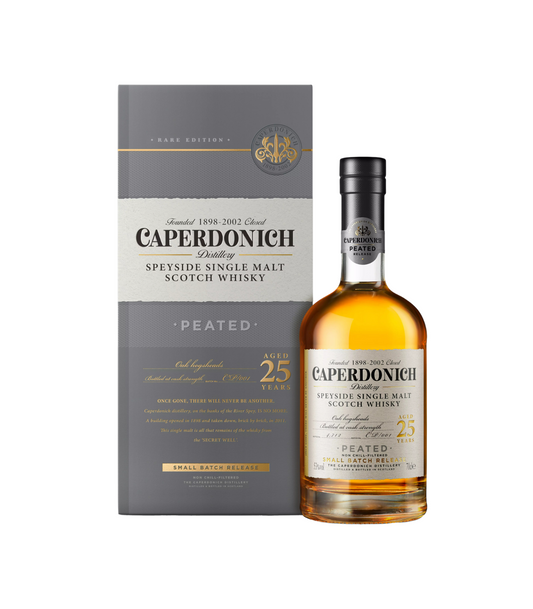 Caperdonich 25 Year Old Peated Speyside Single Malt Scotch Whisky 70cl (58.1%)