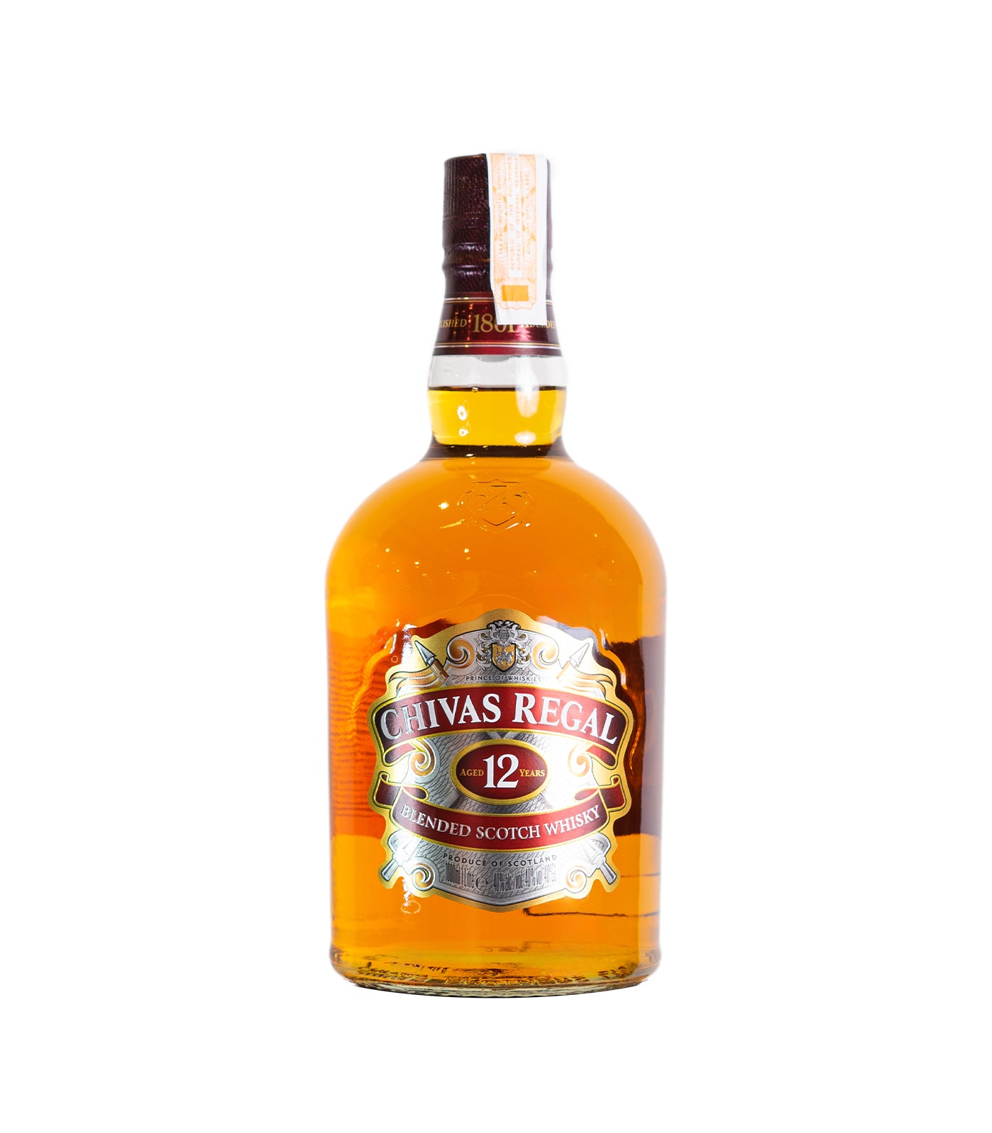 Chivas Regal 12 Year Old Blended Scotch Whisky (40%ABV)