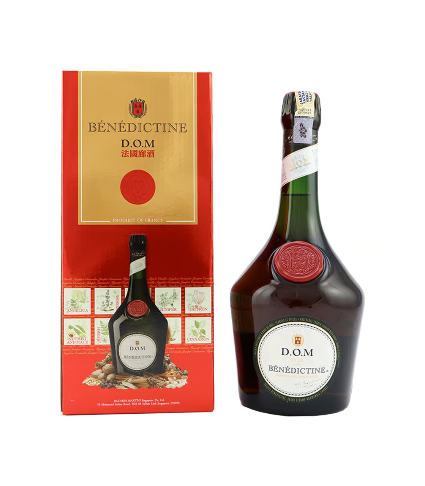 Dom Bénédictine French Liqueur 40% – Herbal & Spiced Liqueur