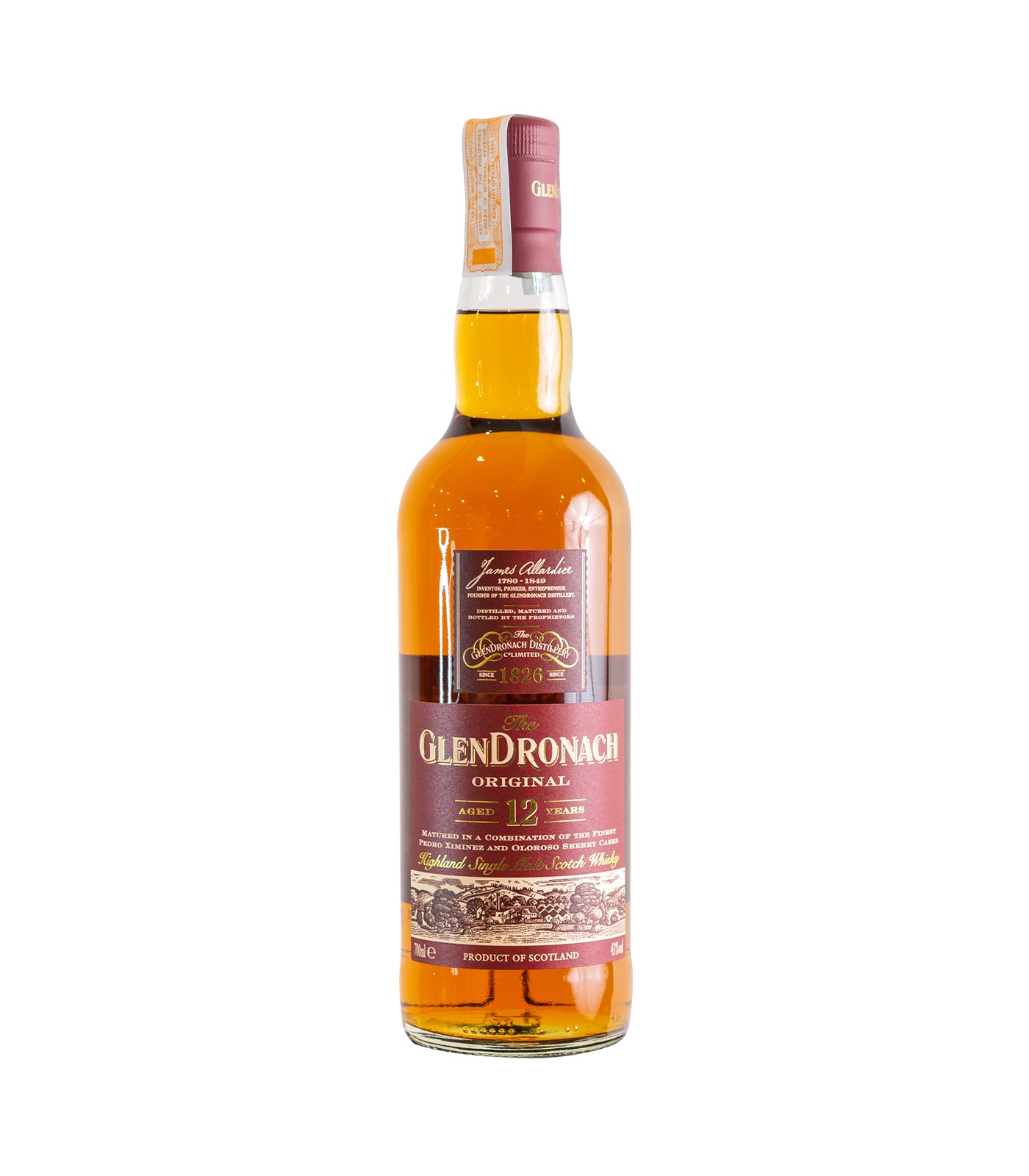 The Glendronach Original 12 Year Old Single Malt Whisky (70cl; 43%)