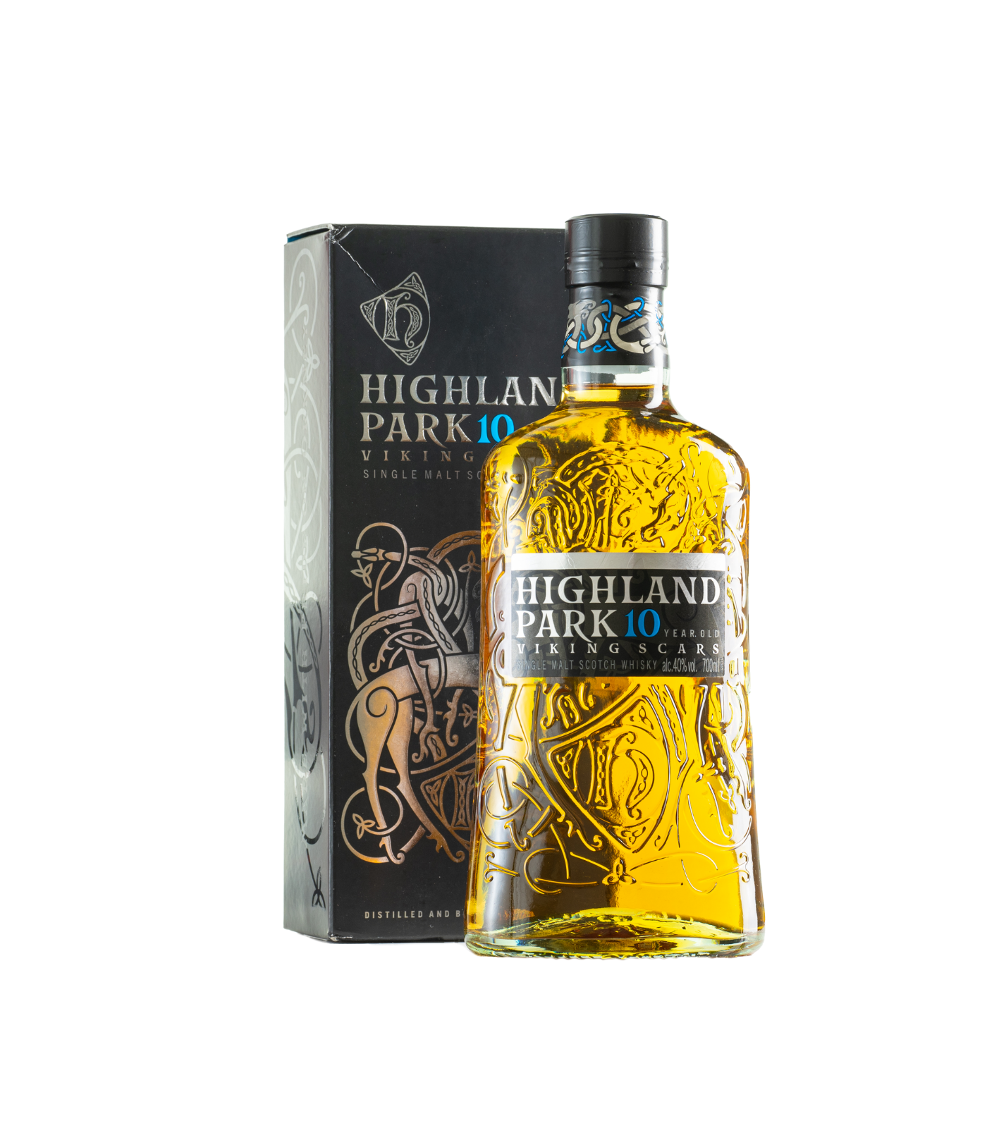 Highland Park 10 Year Old - Viking Scars Single Malt Scotch Whisky (70cl; 40%)