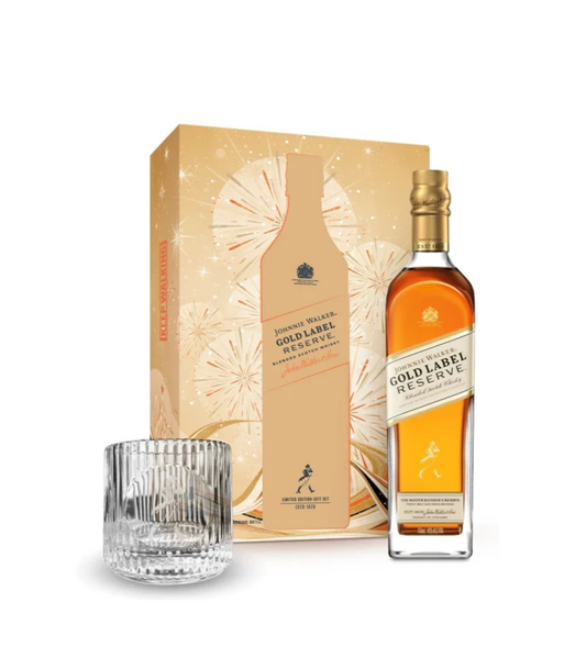 Johnnie Walker Gold Label Reserve Limited Edition Gift Set with Rock Glass (750ml)