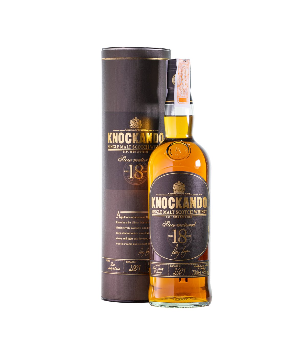 Knockando 18 years 2001 Slow Matured Speyside Whisky (70cl; 43%)