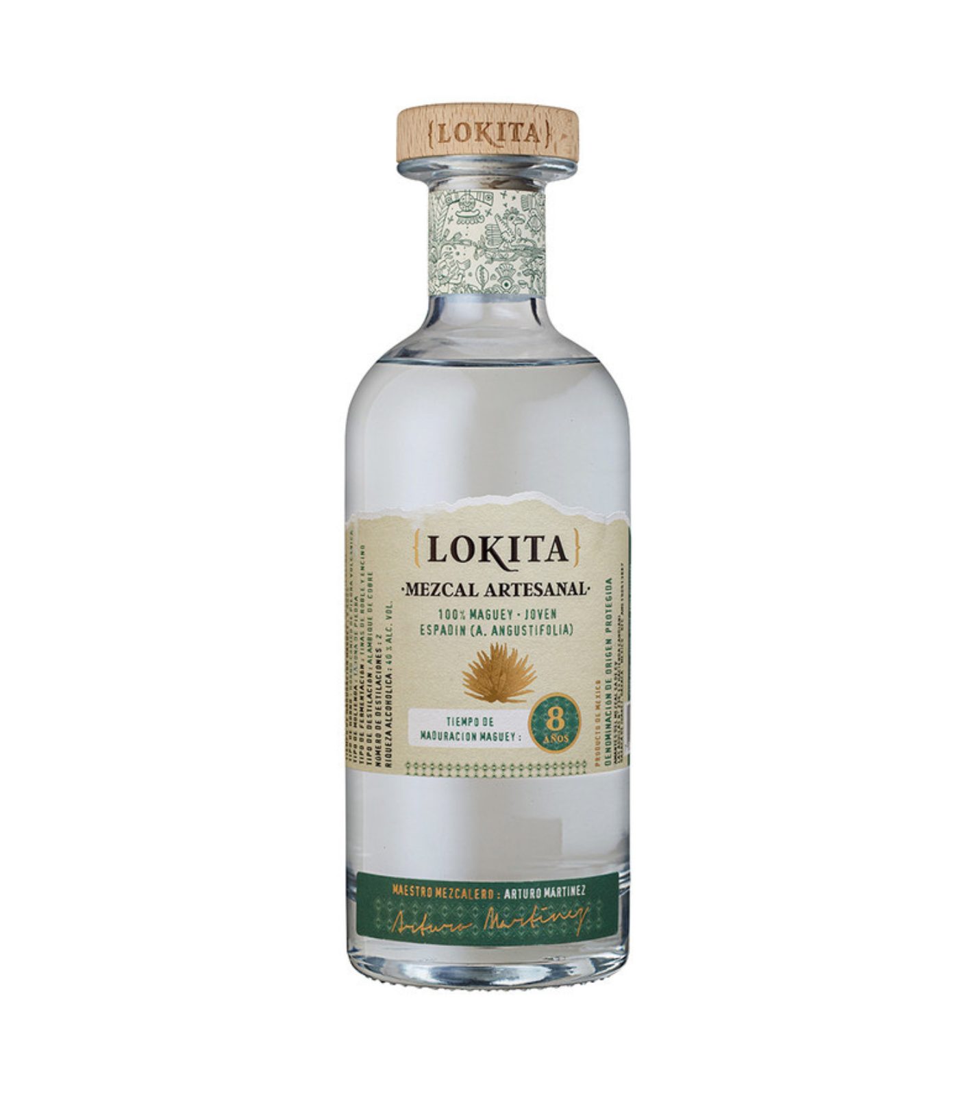Lokita Mezcal Espadin 8 Year Old - Mexican Tequila (70cl; 40%)